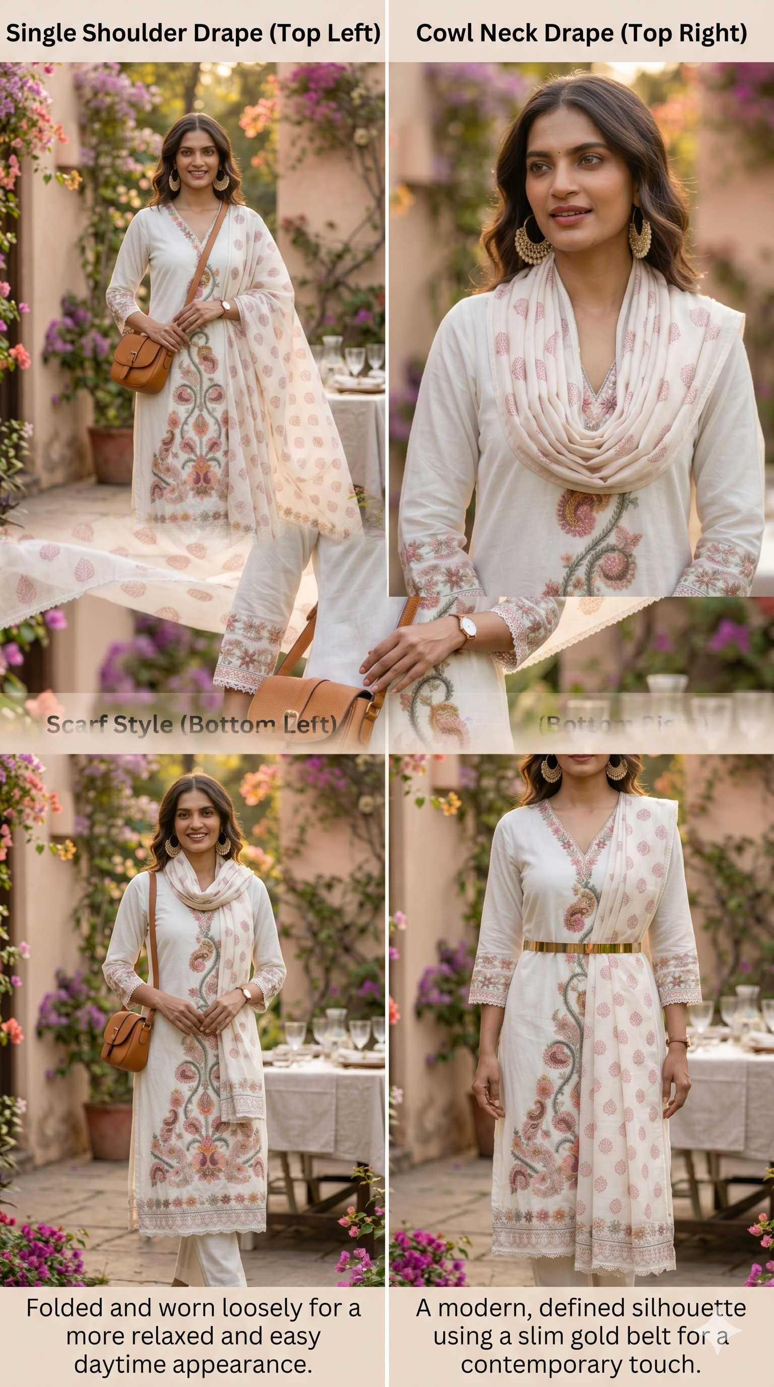 Garden Bloom Embroidered Anarkali Set