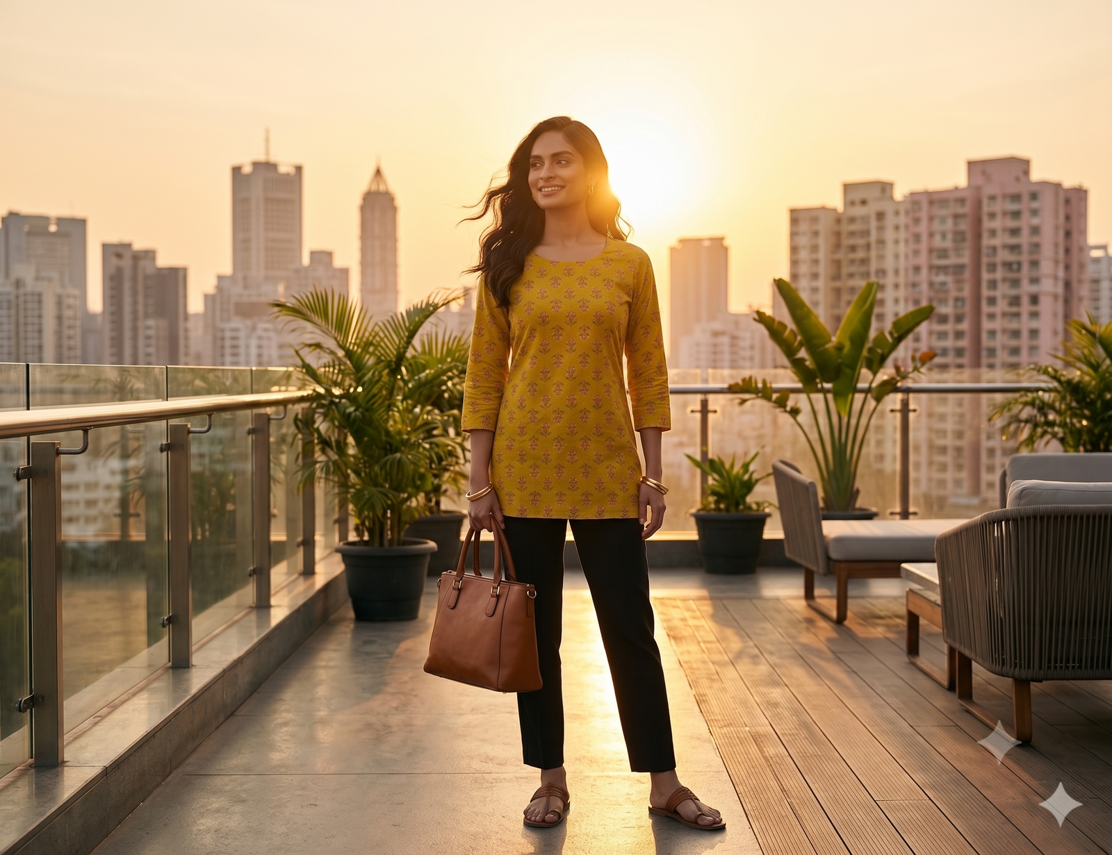 Mustard Yellow 3/4 sleeves