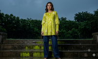 Light Green Full Sleeve Short Kurti
