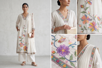 Multicolor Floral Embroidered Kurta Set